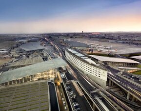Airport views at Sheraton Paris Charles De Gaulle Airport Hotel.