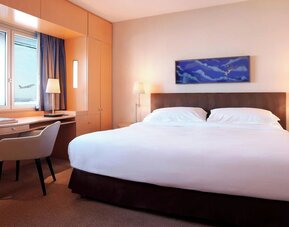 Day use room at Sheraton Paris Charles De Gaulle Airport Hotel.