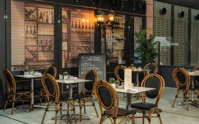 Restaurant at Sheraton Paris Charles De Gaulle Airport Hotel.