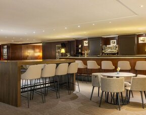 Hotel bar at Sheraton Paris Charles De Gaulle Airport Hotel.