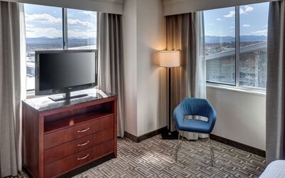 Day use room at Hilton Garden Inn Denver Downtown.