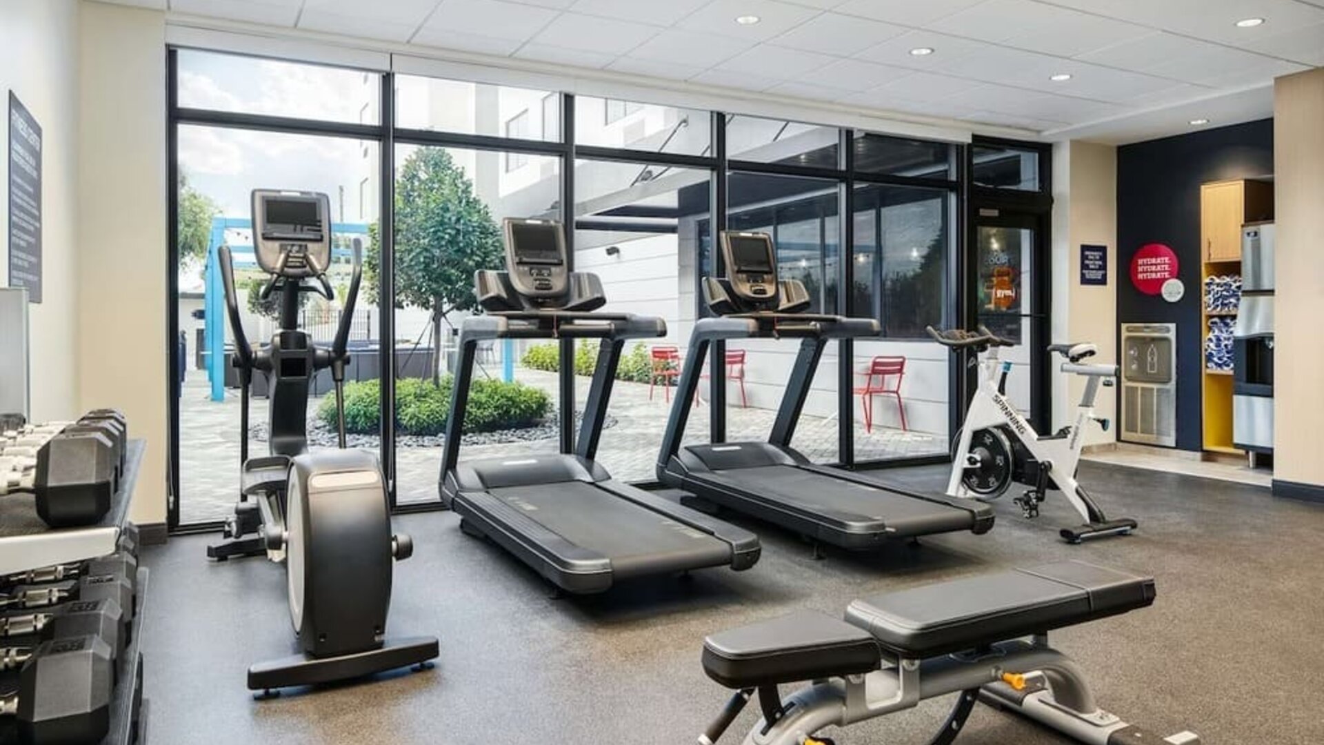 Fitness center at Tru By Hilton Ft. Lauderdale Airport.