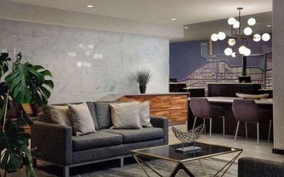 Lobby seating at Homewood Suites By Hilton Chicago Downtown/Magnificent Mile.