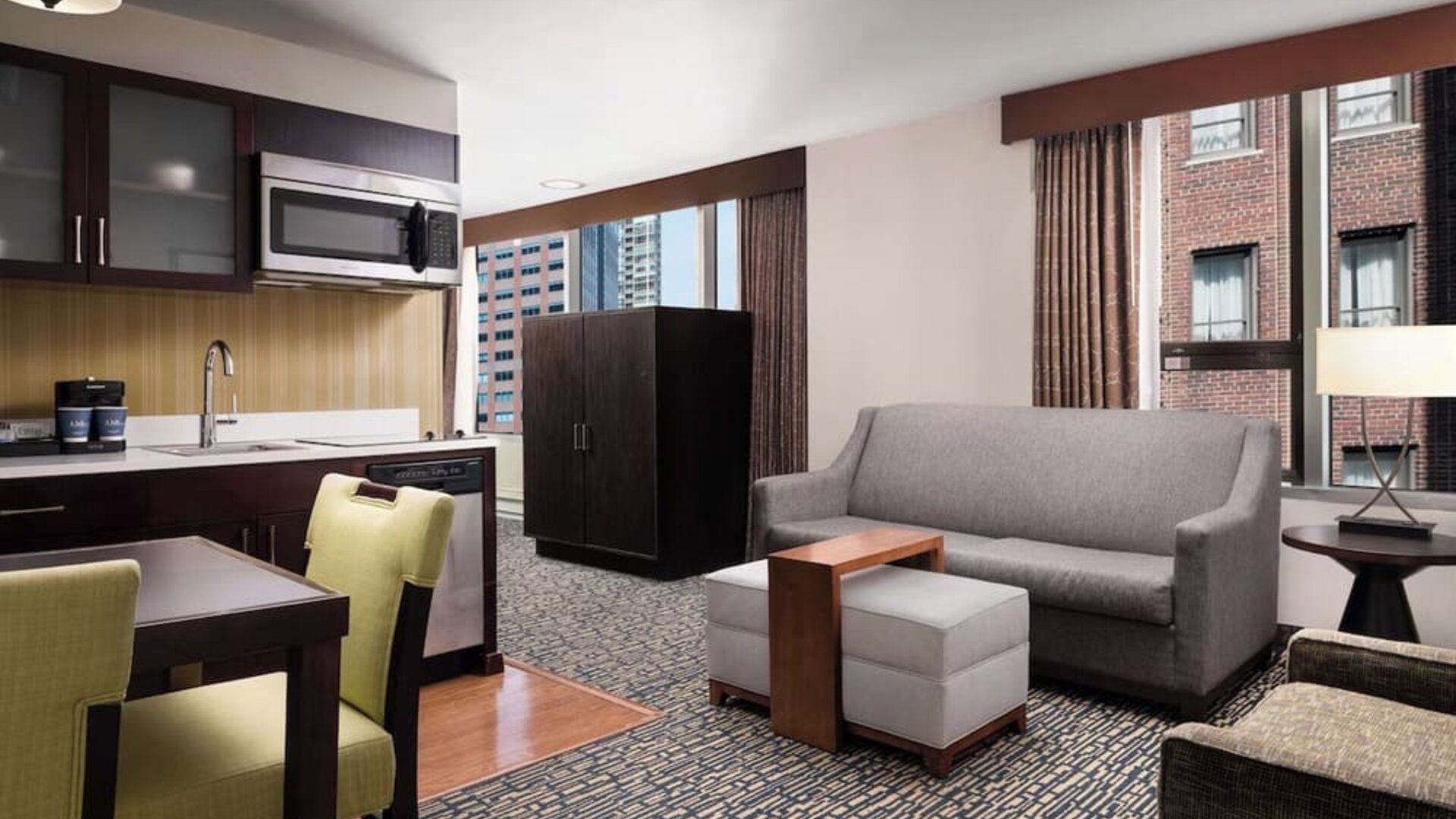 Day use room at Homewood Suites By Hilton Chicago Downtown/Magnificent Mile.