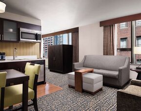 Day use room at Homewood Suites By Hilton Chicago Downtown/Magnificent Mile.