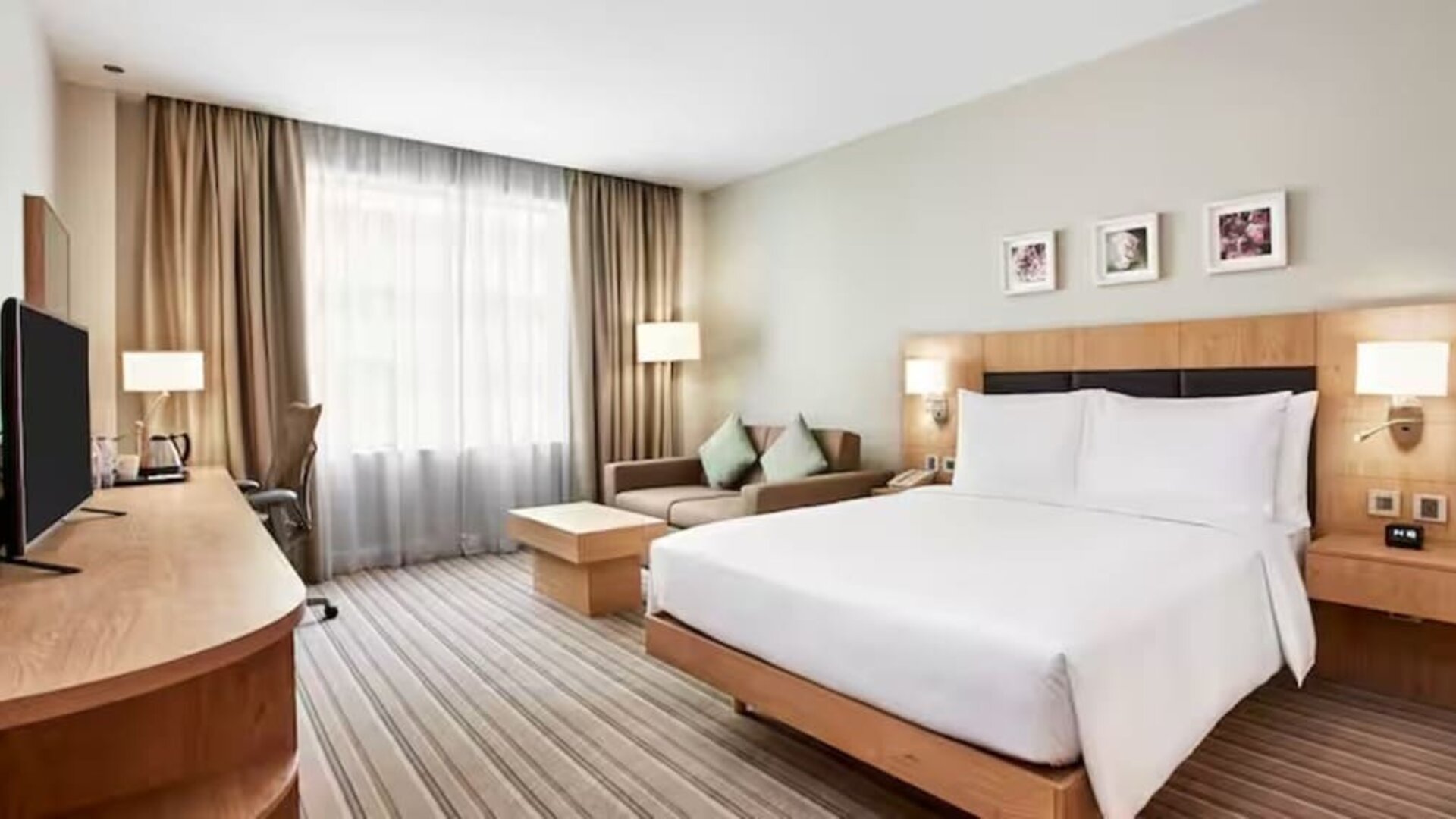 Day use room at Hilton Garden Inn Bengaluru Whitefield.