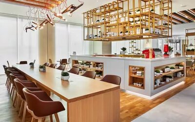 Hotel bar at Hilton Garden Inn Bengaluru Whitefield.