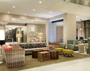 Coworking lounge at Embassy Suites By Hilton Oahu Kapolei.
