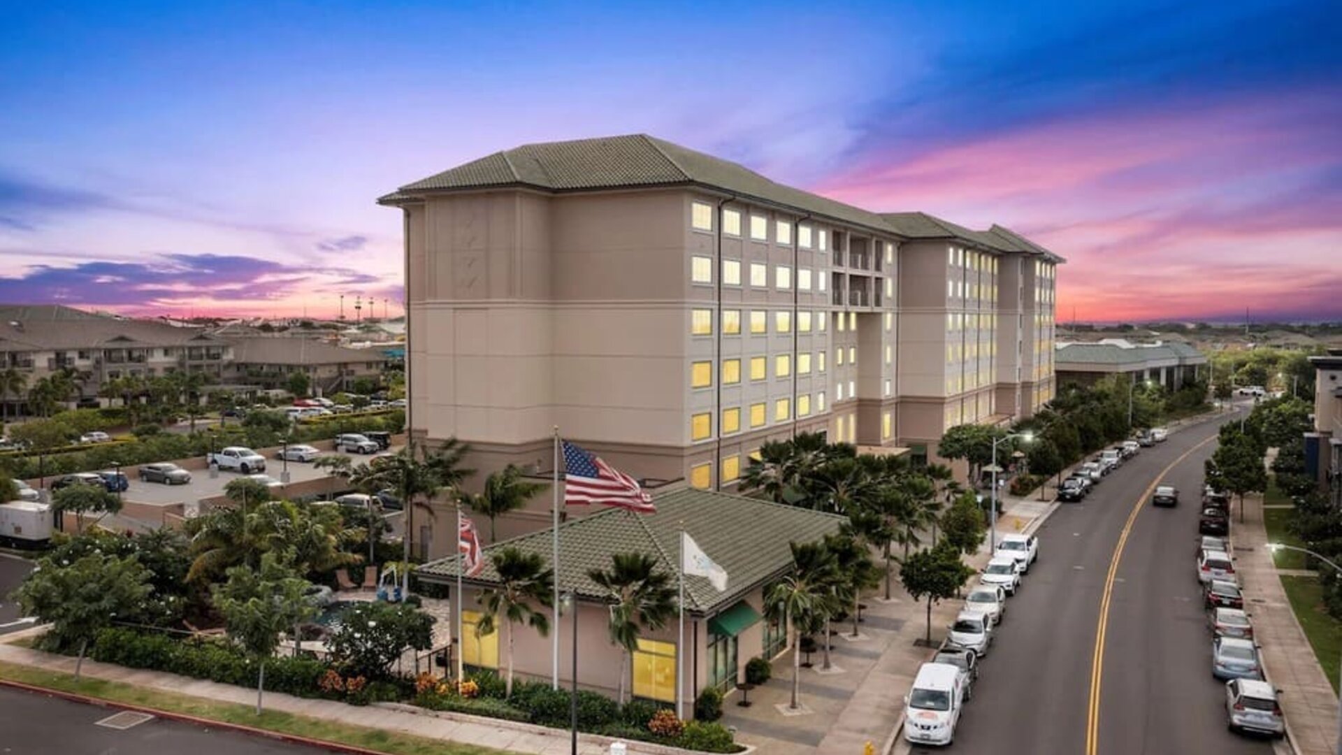 Hotel exterior at Embassy Suites By Hilton Oahu Kapolei.