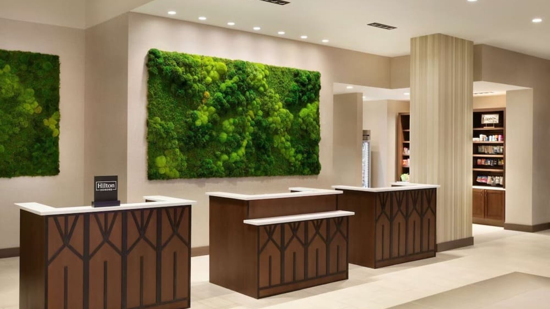 Reception desk at Embassy Suites By Hilton Oahu Kapolei.