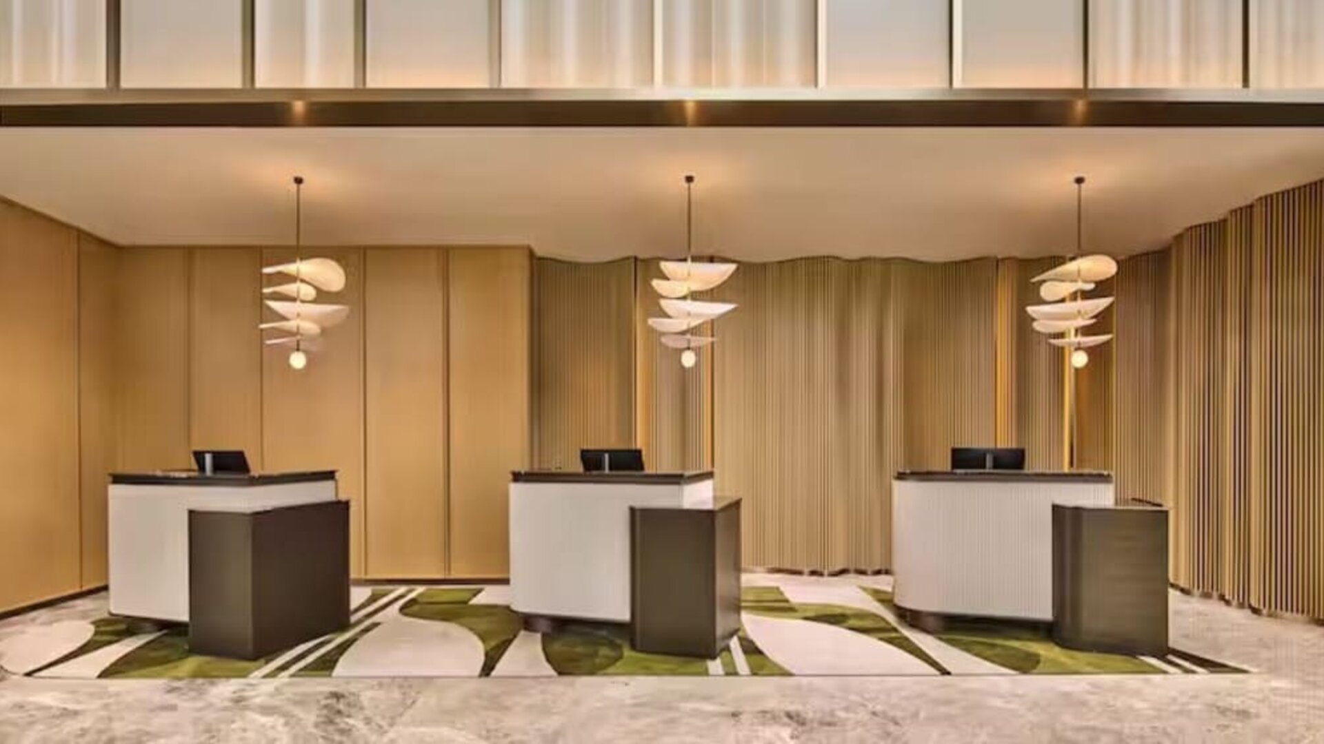 Reception hall at Hilton Garden Inn Chongqing Yubei Central Park.