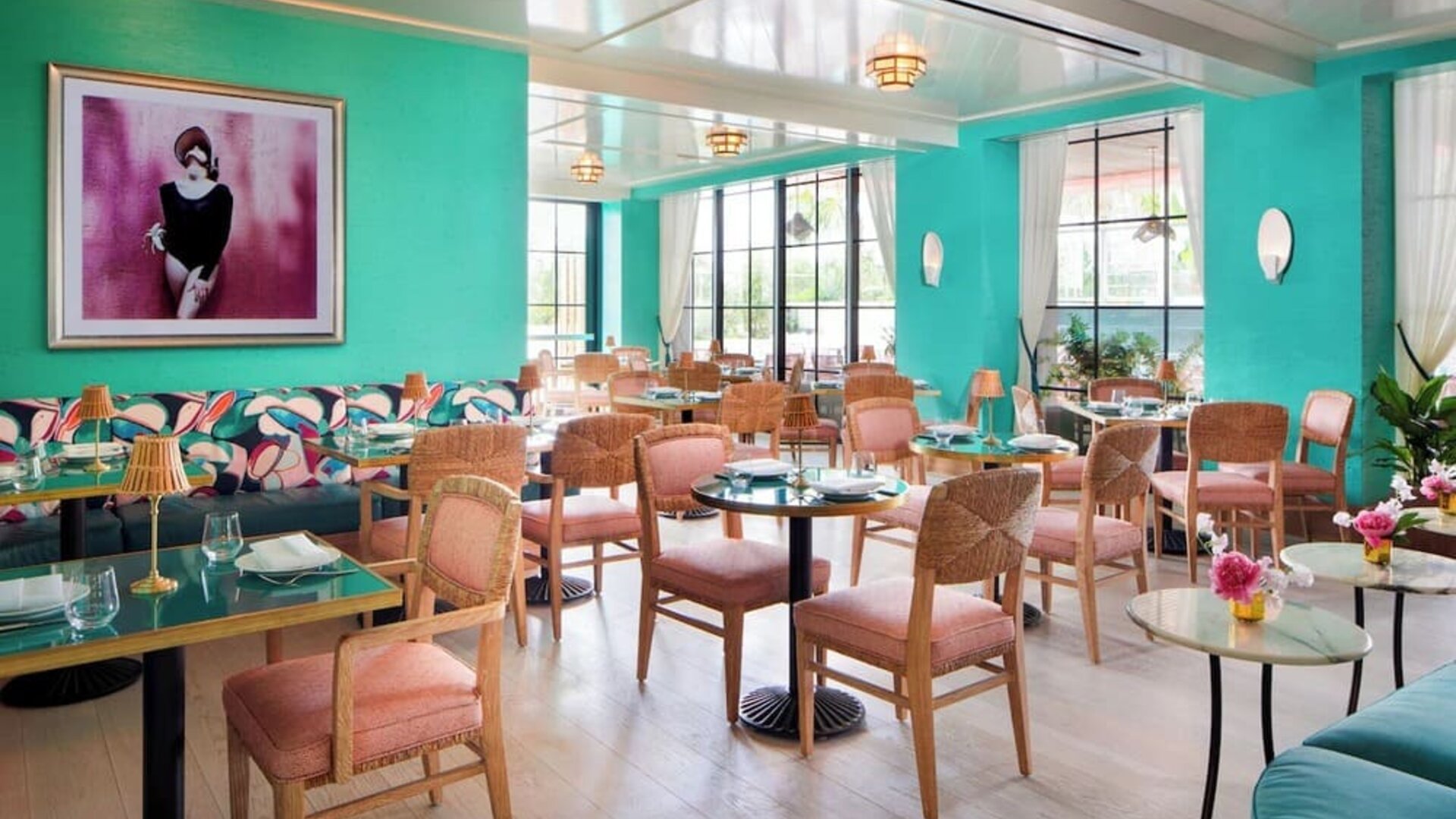 Dining area at The Goodtime Hotel.