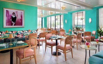 Dining area at The Goodtime Hotel.