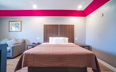 Day use room at Hotel Bliss Kemah Boardwalk.