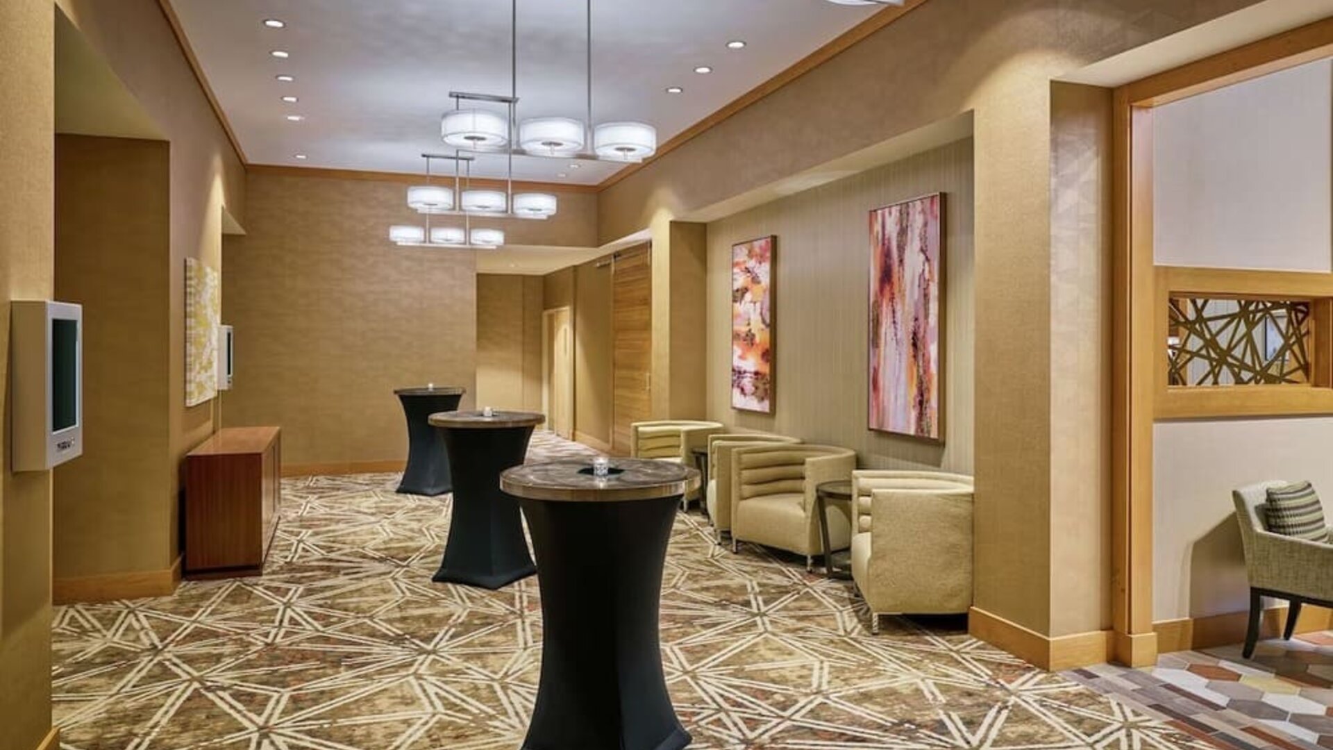 Hotel reception at DoubleTree By Hilton Houston Intercontinental Airport.