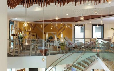 Hotel entrance at Hilton Garden Inn Massy.