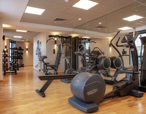 Fitness center at Hilton Garden Inn Massy.