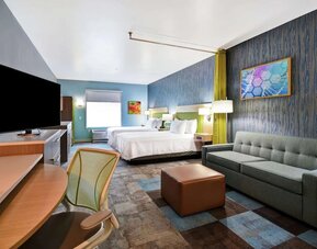 Day use room at Home2 Suites By Hilton San Francisco Airport North.