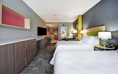 Day use room at Home2 Suites By Hilton San Francisco Airport North.