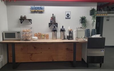 Kitchen area at The Baltic Hotel.