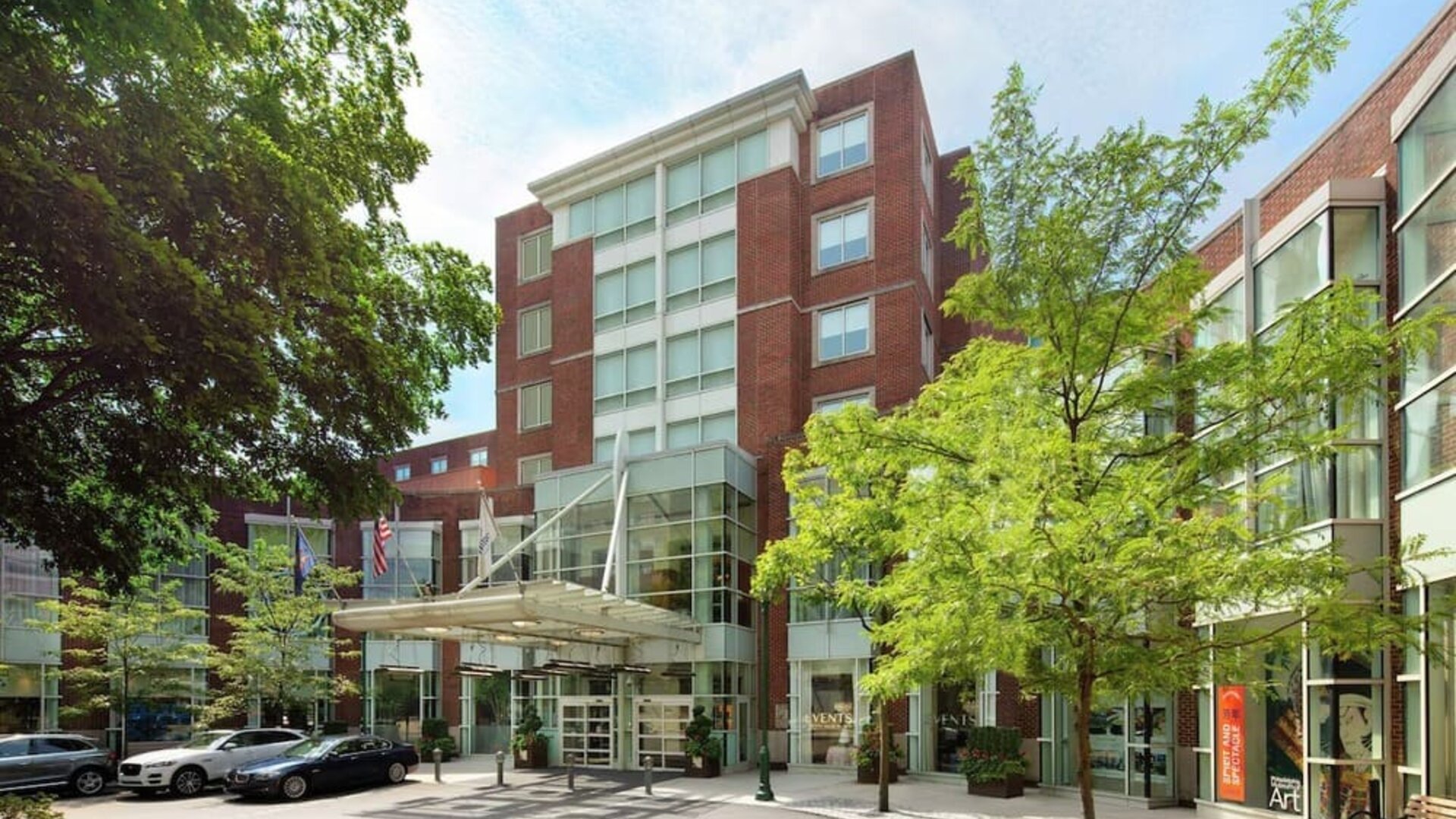 Hotel exterior at The Inn At Penn, A Hilton Hotel.