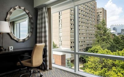 Day use room at The Inn At Penn, A Hilton Hotel.