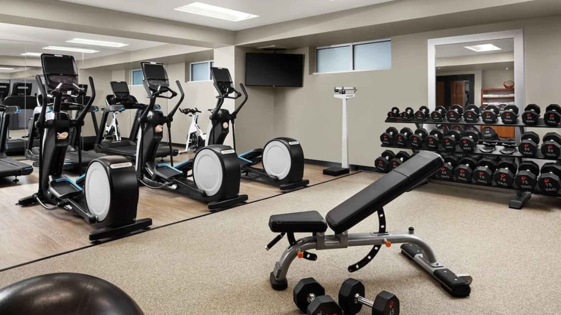 Gym at The Inn At Penn, A Hilton Hotel.