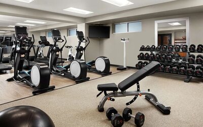 Gym at The Inn At Penn, A Hilton Hotel.
