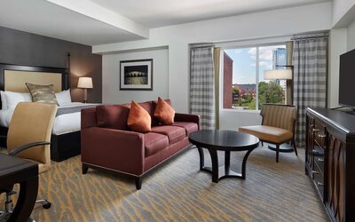 Day use room at The Inn At Penn, A Hilton Hotel.