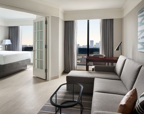 Day use room at Washington Dulles Marriott Suites.