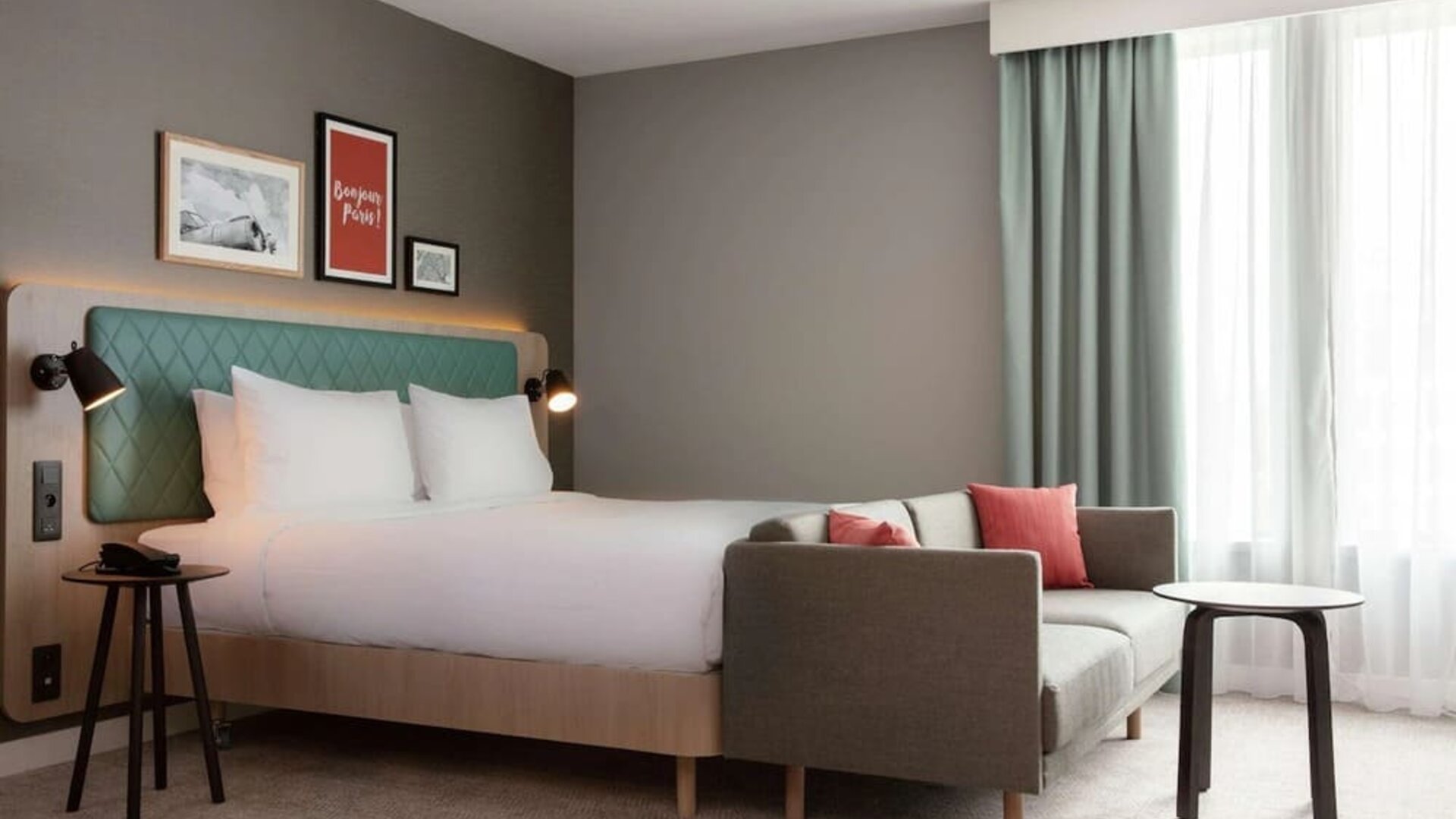 Day use room at Hilton Garden Inn Paris Orly Airport.