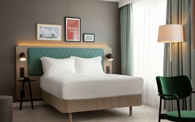 Day use room at Hilton Garden Inn Paris Orly Airport.