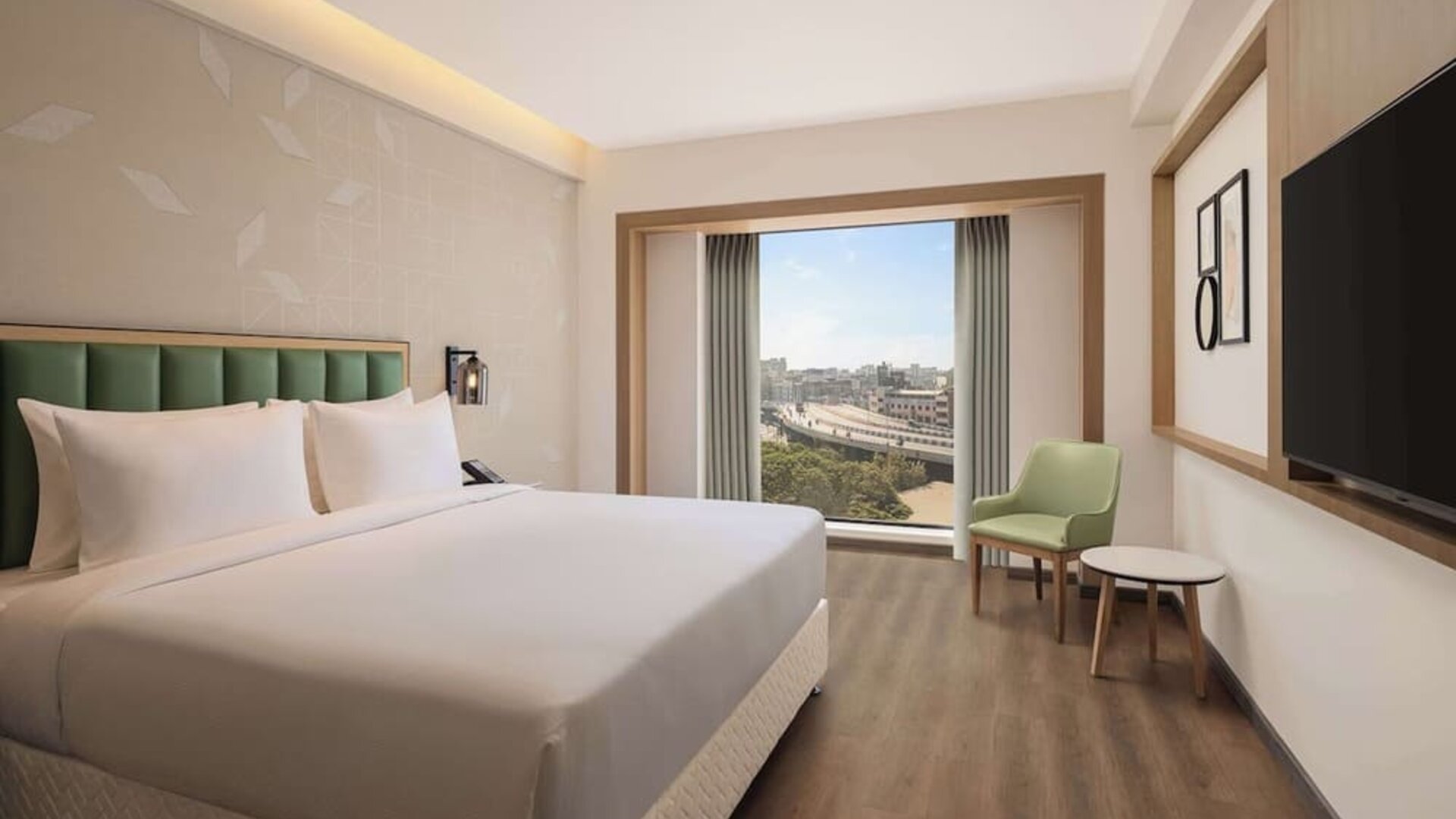 Day use room at Hilton Garden Inn Surat City Centre.