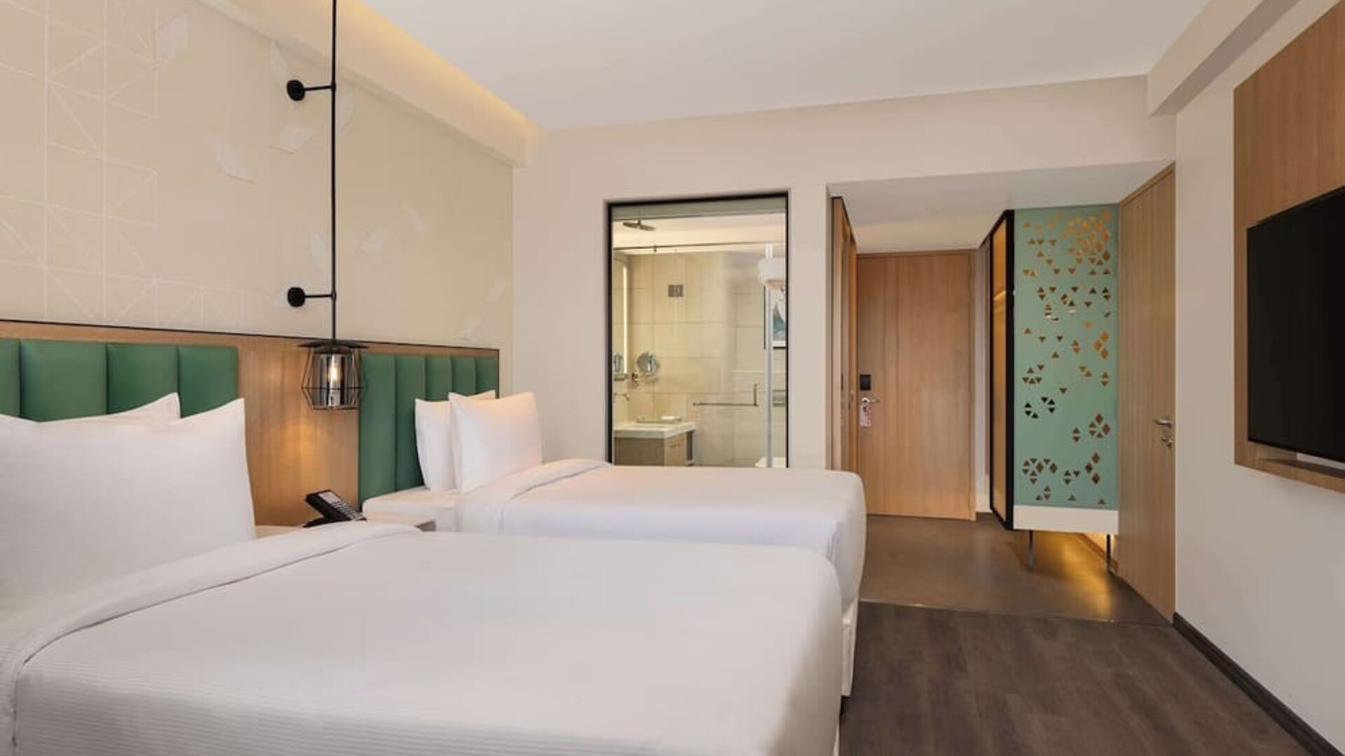 Day use room at Hilton Garden Inn Surat City Centre.