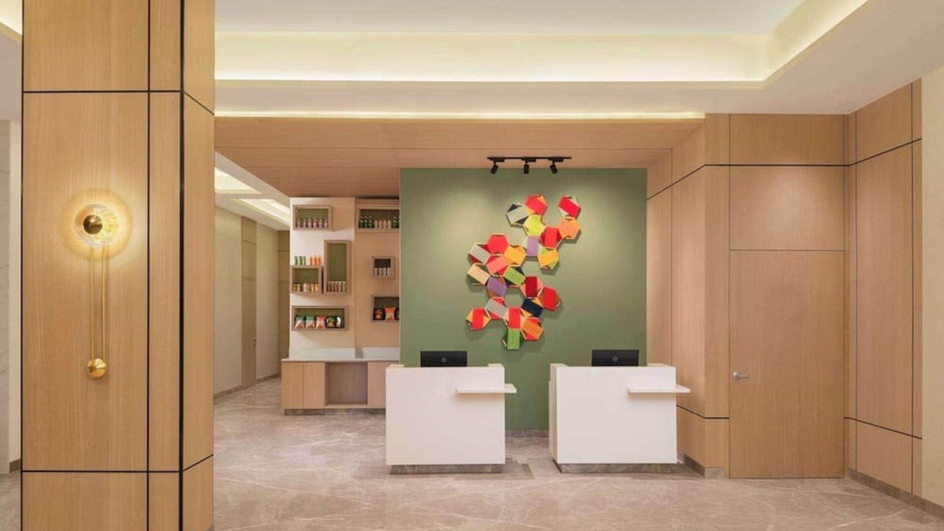 Reception at Hilton Garden Inn Surat City Centre.