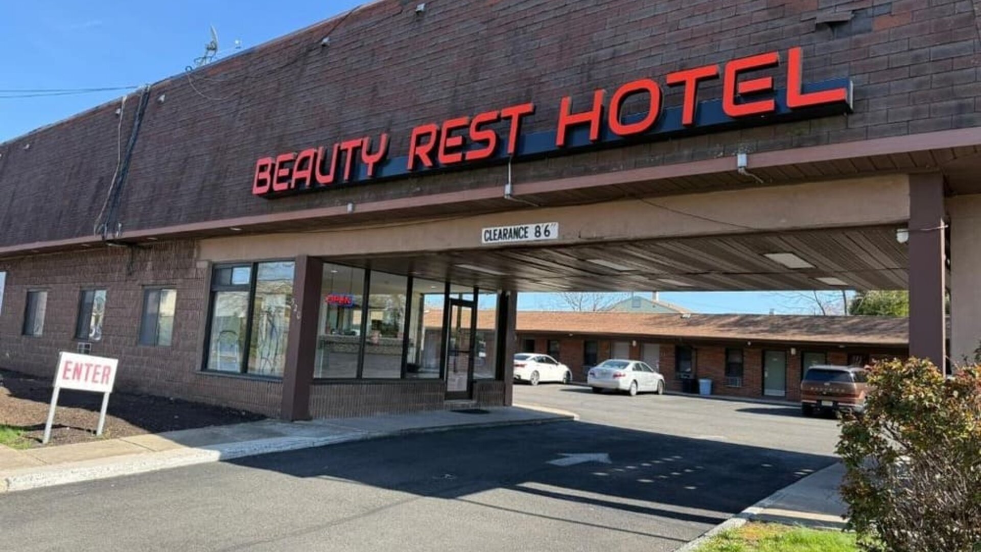 Property exterior at Beauty Rest Hotel, Edison.