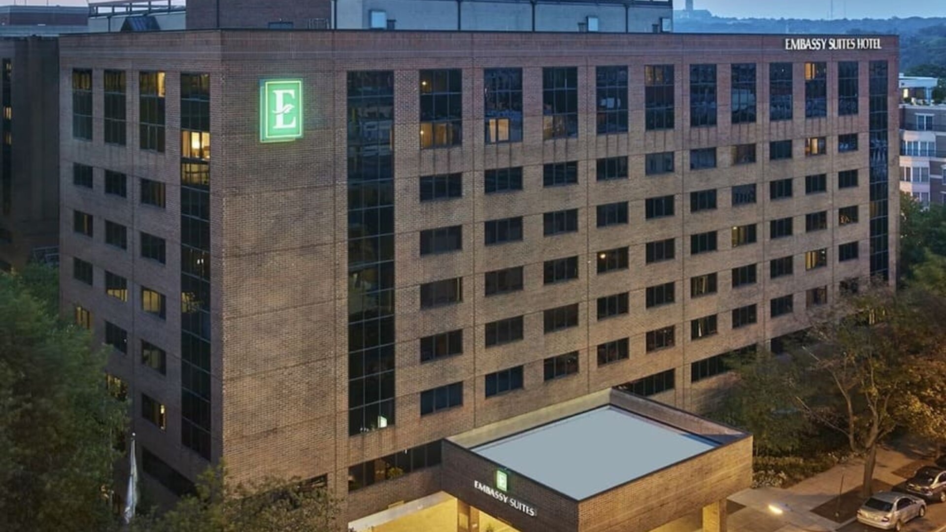 Hotel exterior at Embassy Suites By Hilton Washington DC Georgetown.