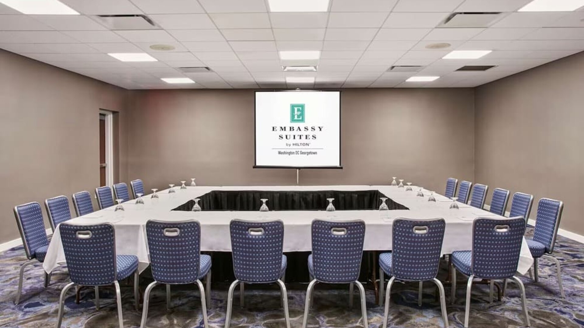 Meeting room at Embassy Suites By Hilton Washington DC Georgetown.