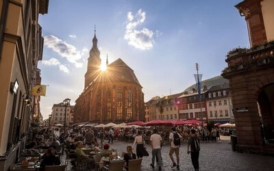 City landmark at Hilton Heidelberg.