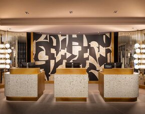 Hotel bar at Hilton Heidelberg.