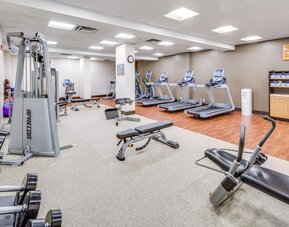 Gym at Embassy Suites By Hilton Parsippany.