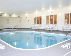 Indoor pool at Fairfield Inn & Suites Joliet North/Plainfield.