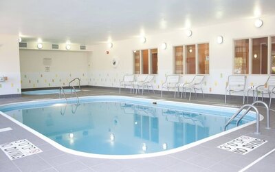 Indoor pool at Fairfield Inn & Suites Joliet North/Plainfield.