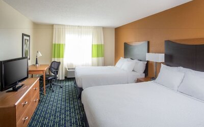 Day use room at Fairfield Inn & Suites Joliet North/Plainfield.