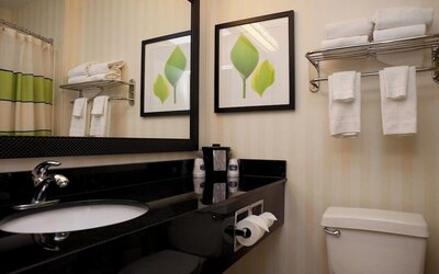 Day use room at Fairfield Inn & Suites Joliet North/Plainfield.