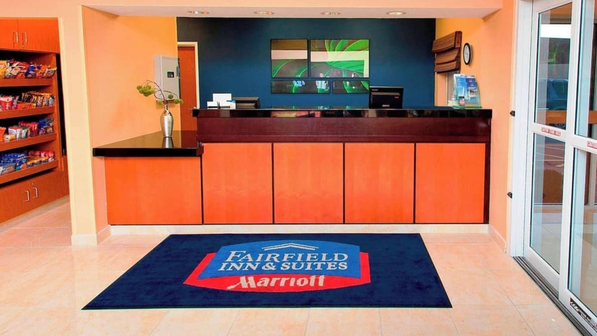 Reception desk at Fairfield Inn & Suites Joliet North/Plainfield.