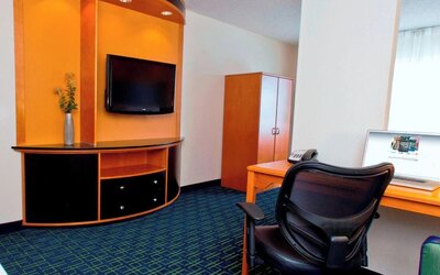 Day use room at Fairfield Inn & Suites Joliet North/Plainfield.