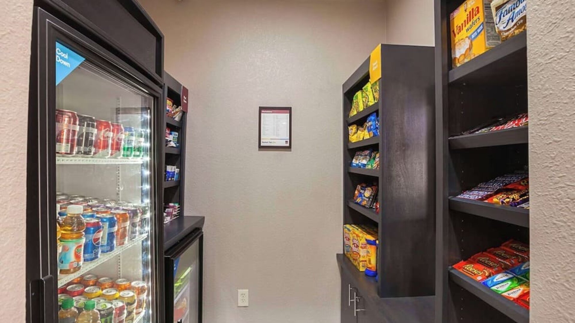 Snack bar at Comfort Suites Lewisville.