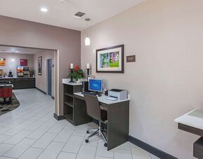 Business center at Comfort Suites Lewisville.