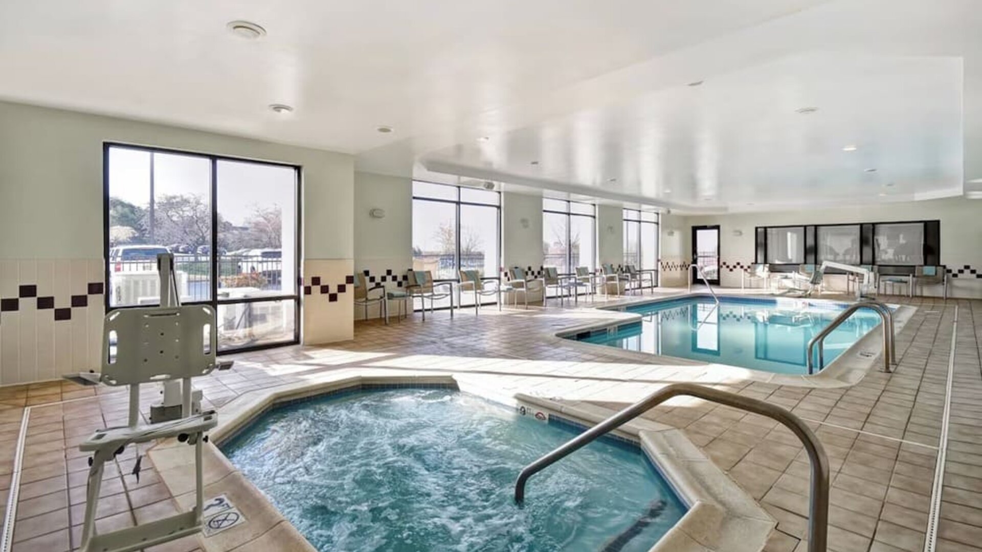 Indoor pool at SpringHill Suites Baltimore BWI Airport.